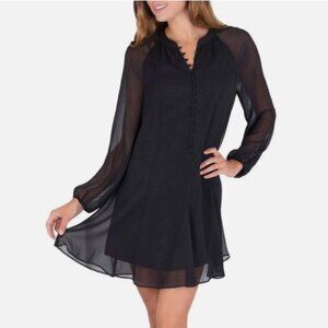 Brand New Joie Black (Caviar) Balloon Sleeve Mini Dress.